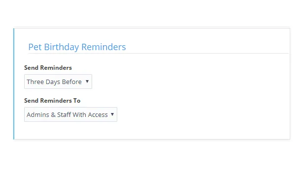 Friday Feature Focus - Pet Birthday Reminders