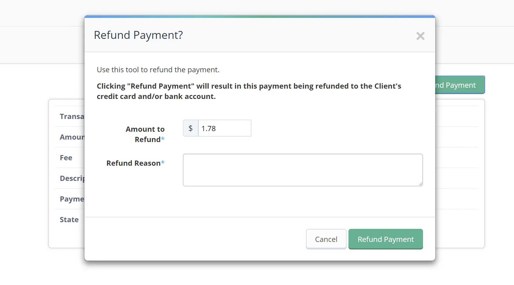 Refund Payments from Time To Pet!