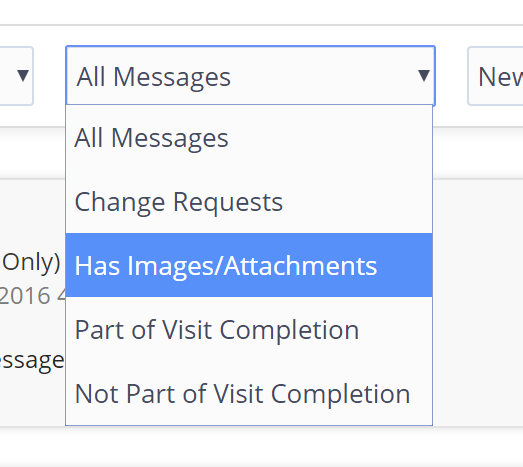 Time To Pet Conversation feed filters for message type, date range, visibility and staff member