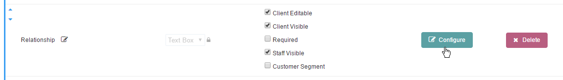 Configure button next to a text field in Time To Pet Custom Fields