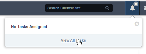 View All Tasks option under the bell icon on the Time To Pet dashboard