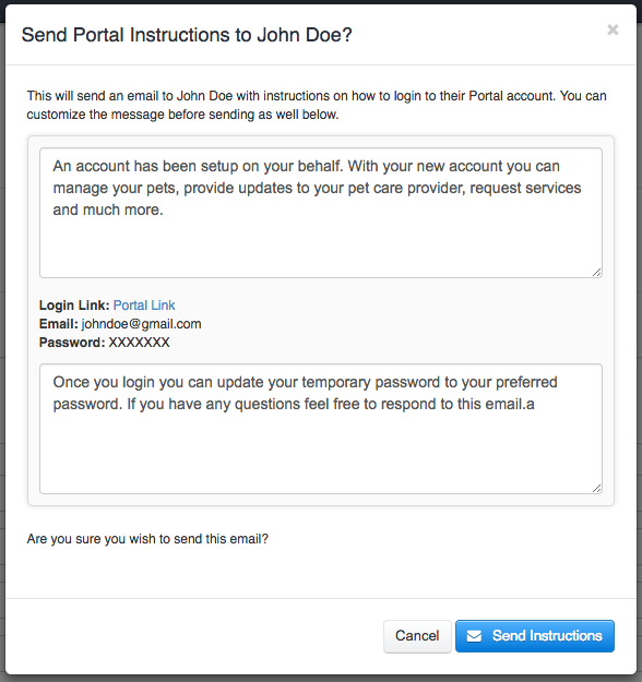 Time To Pet language settings for customizing the client welcome email