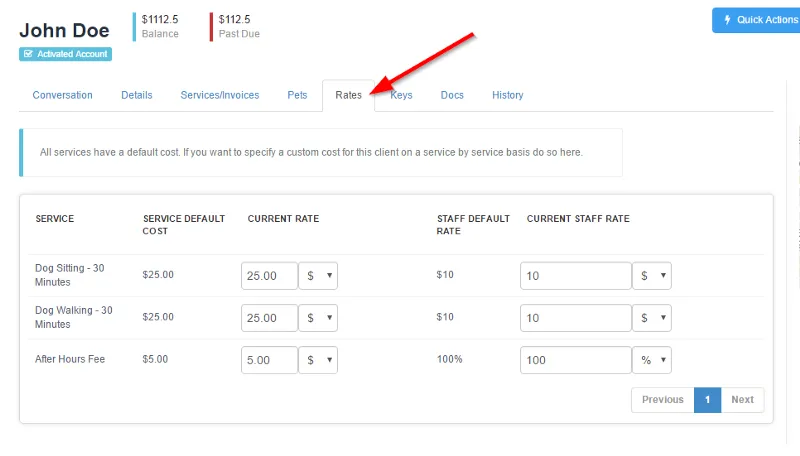 Friday Feature Focus  - Custom Client Rates!