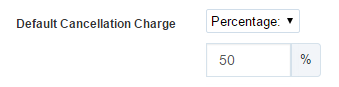Default Cancellation Charge set to 50% in Time To Pet Scheduler Settings