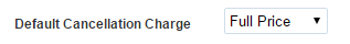 Time To Pet Scheduler Settings showing the Default Cancellation Charge option
