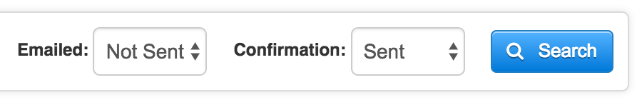 Time To Pet Bulk Invoices screen with a filter for emailed or sent invoices