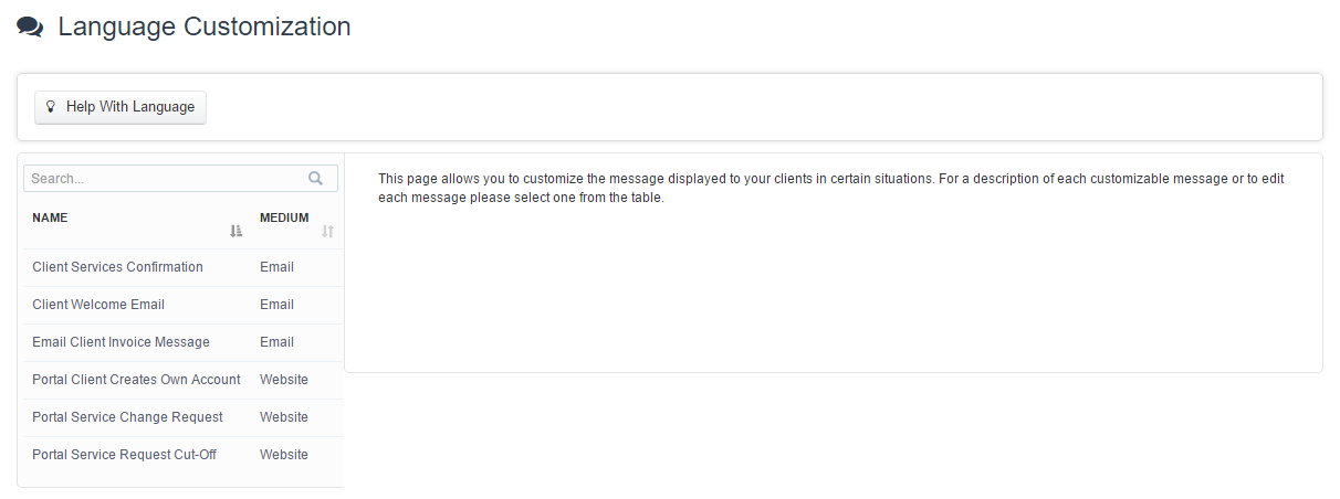 Time To Pet Language Communication Settings with customizable emails and notifications