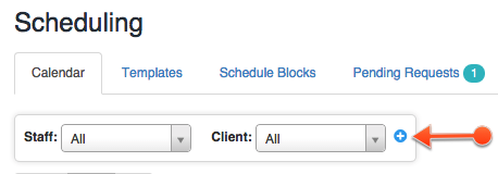 Time To Pet scheduler with the advanced calendar filter tools expanded