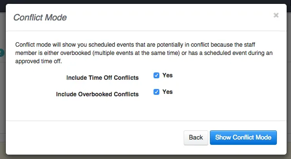 Conflict Detection Mode