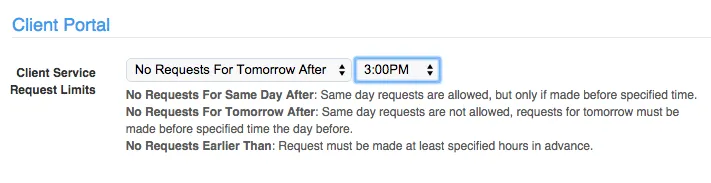 Portal Cut Off Times
