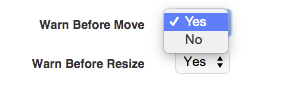 Time To Pet scheduler configuration setting to confirm before moving or resizing an event
