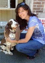 Kristin of Companionship Pet Sitting Services with a client pet