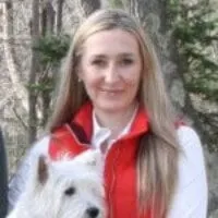 Katherine D., Time To Pet customer, with her dog