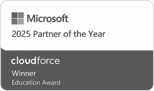 Microsoft 2025 Partner of the Year, Cloudforce Education Award winner