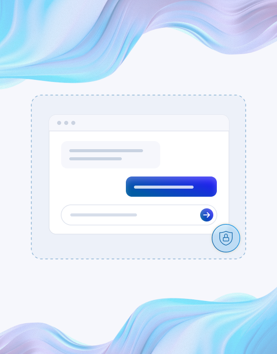 Secure nebulaONE chat window protected inside your tenant