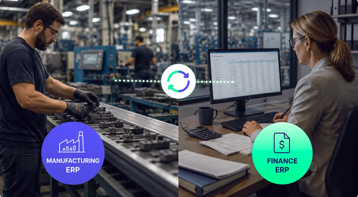 Fertigungs-ERP vs. Finanz-ERP: warum trennen?