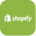 Shopify-Logo, eine E-Commerce-Integration von Bonx
