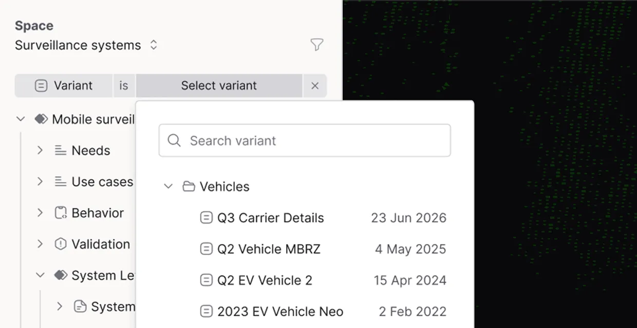 Screenshot of the feature