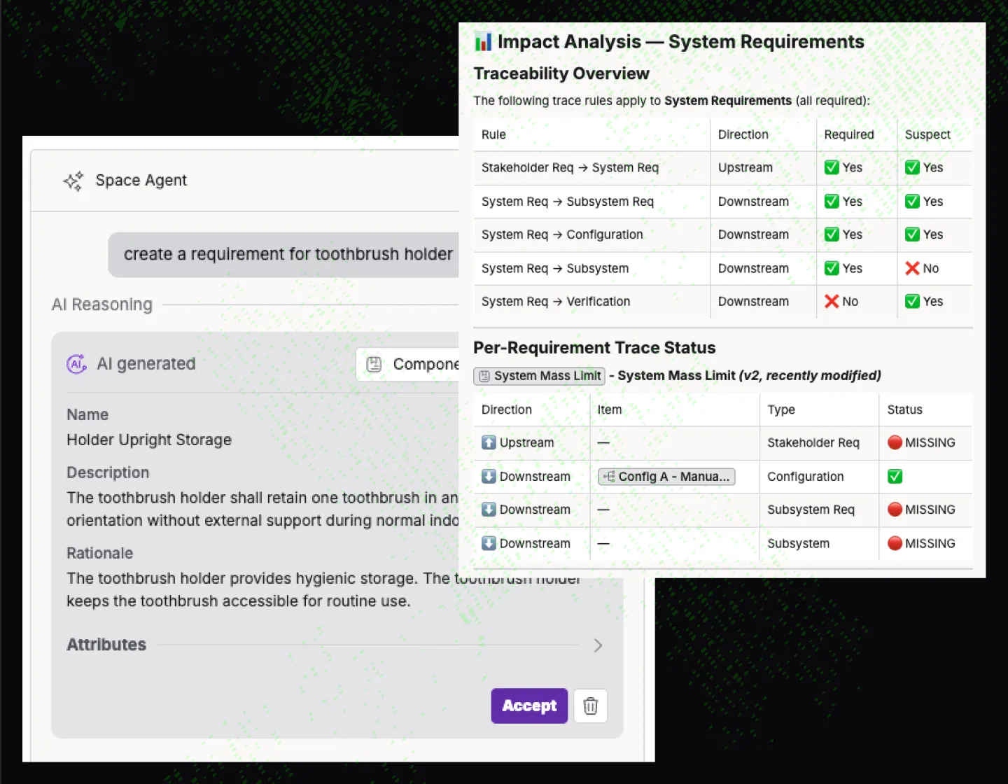 Screenshot of the feature