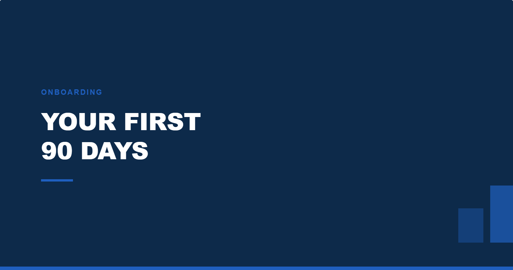 A realistic timeline for the first 90 days in Section 8 Training