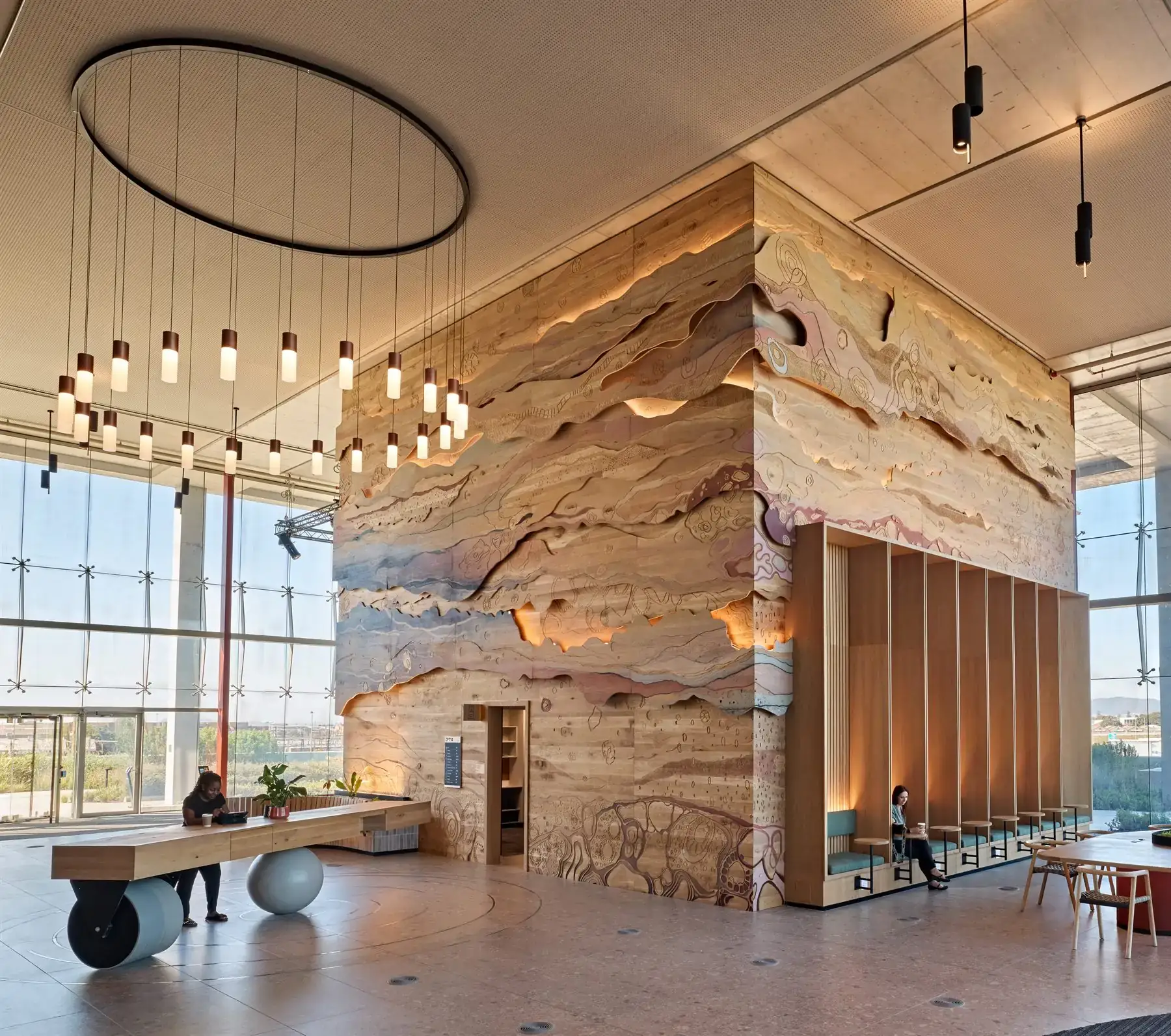 Best interior office designers - Amazon Campus workplace interior showing collaborative work settings and office fit-out detail in Cape Town.