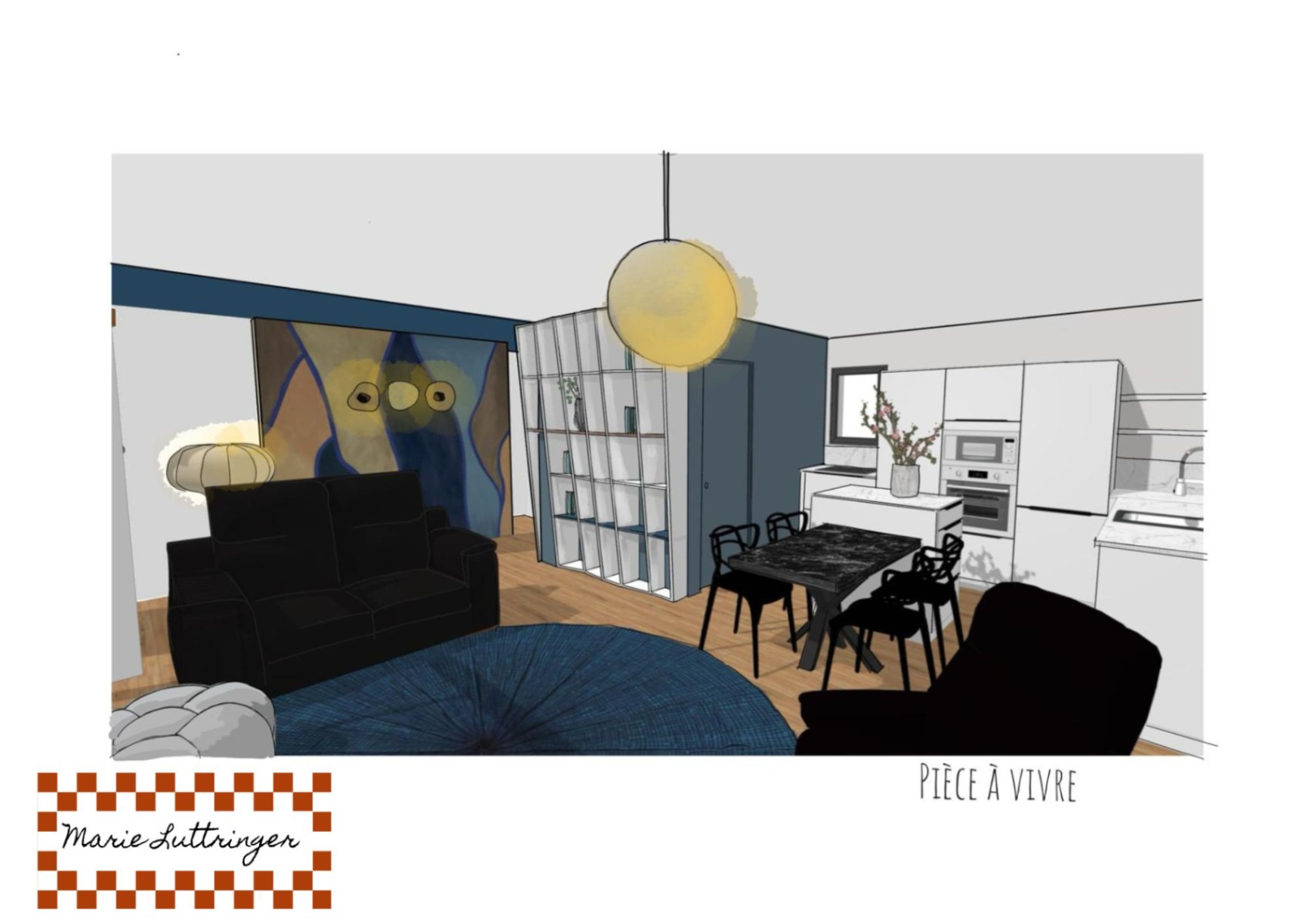 illustration architecte intérieur