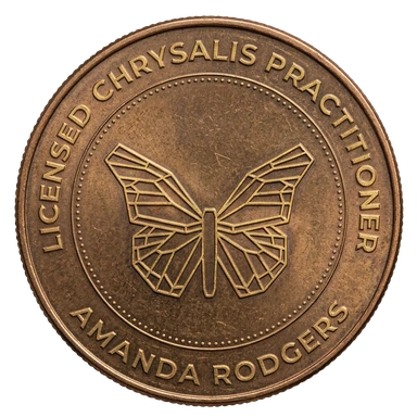 Licensed Chrysalis practitioner coin