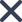 Black cross icon on a transparent background.