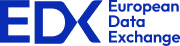 EDX European Data Exchange logo in blue text.