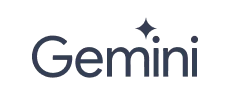 The word 'Gemini' in dark blue text with a four-pointed star shape above the letter 'i'.