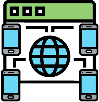 visuel du réseau international de téléphones