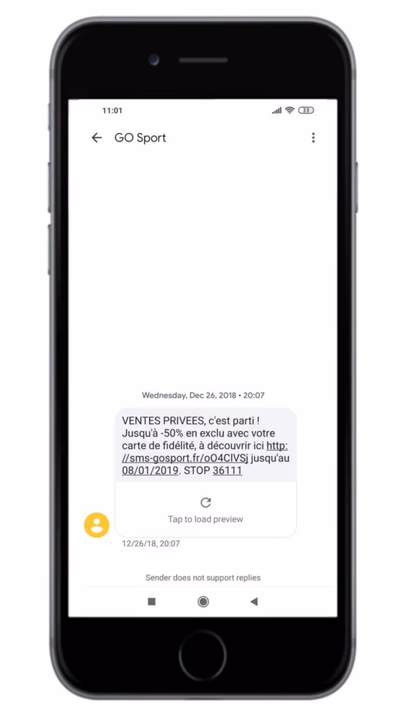 go sport sms
