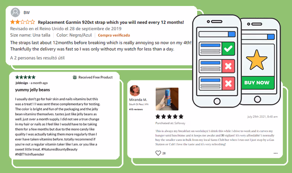 examples of review layouts