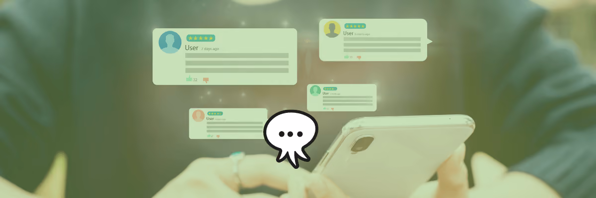 illustration of a hand giving 5 star rating as customer review