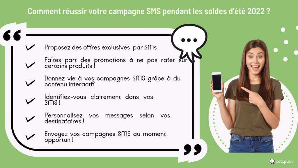 Comment réussir votre campagne SMS pendant les soldes d’été 2022 ?