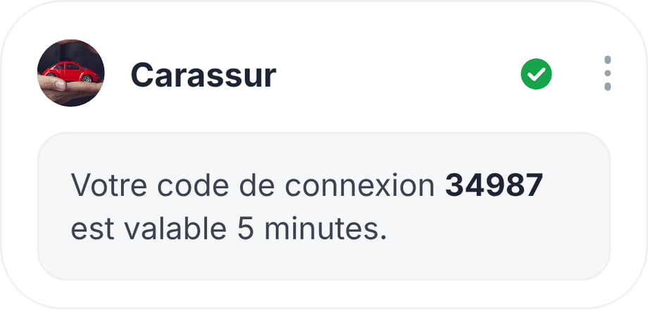 SMS OTP Octopush : code de connexion à usage unique reçu par SMS