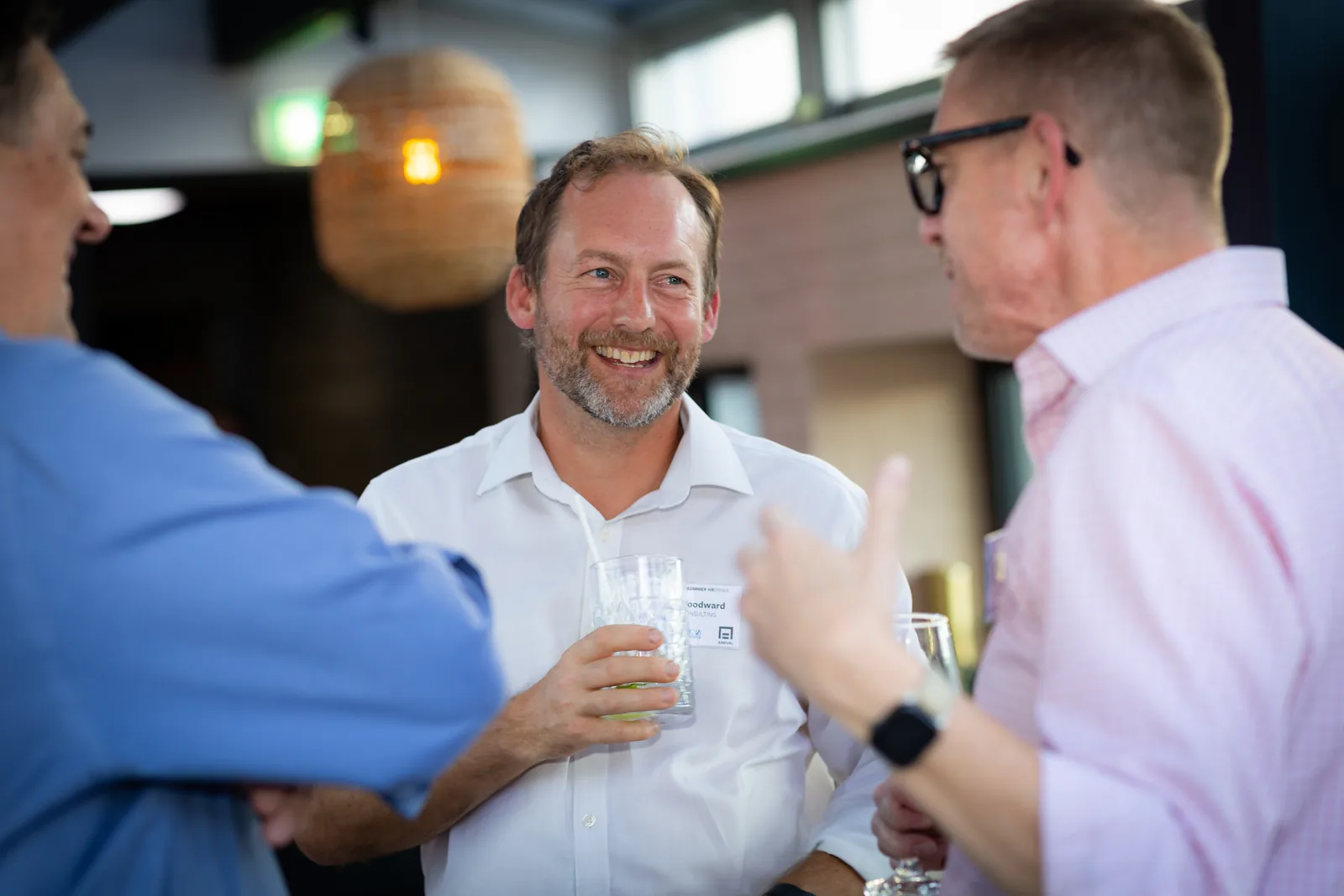 Chris Woodward speaking at an industry event