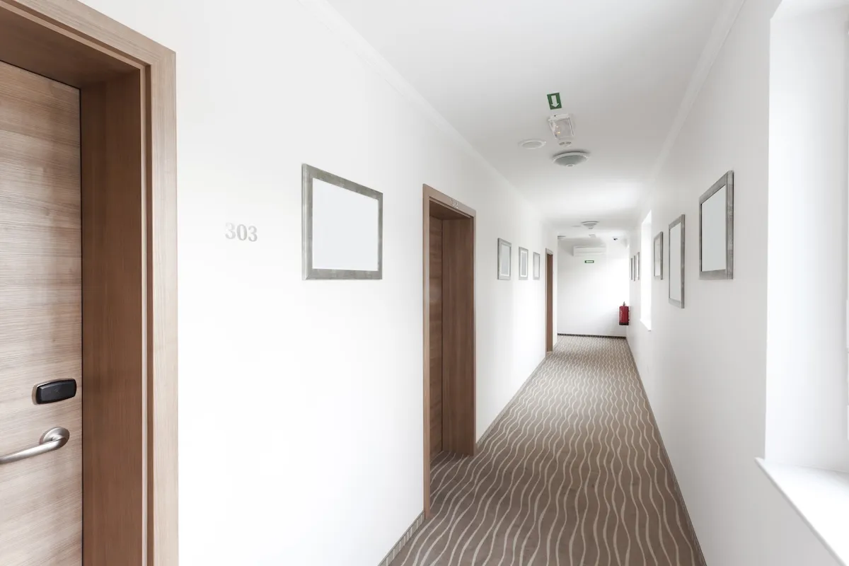 Apartment hallway corridor