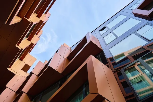 Commercial office building lobby or exterior