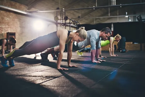 Fitness and wellness facility interior