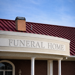 Funeral home interior space