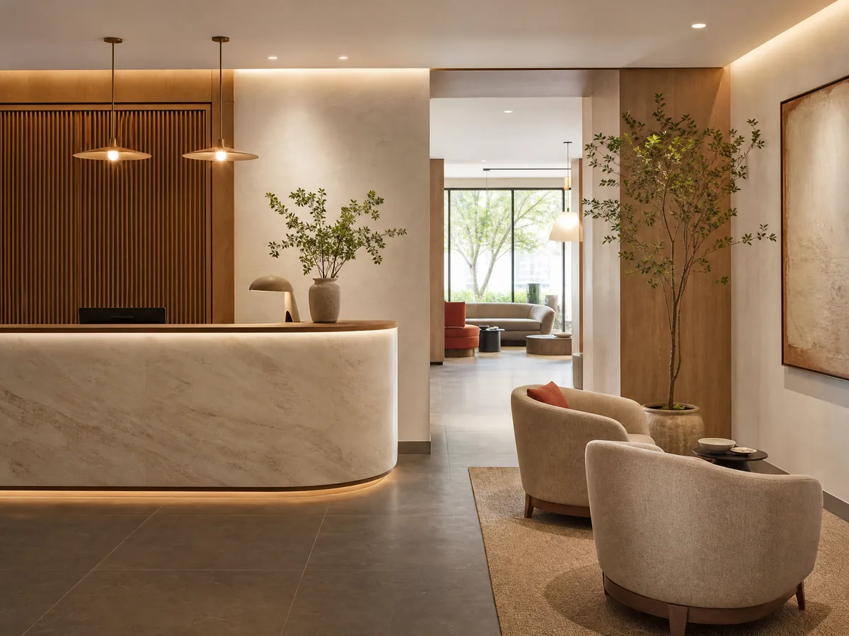 Leasing office at an apartment community
