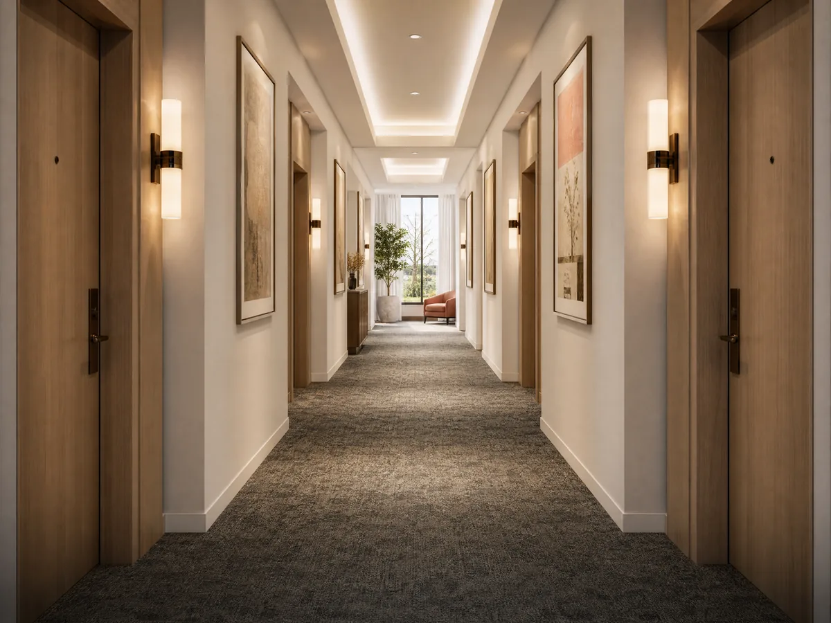 Residential corridor in an apartment building