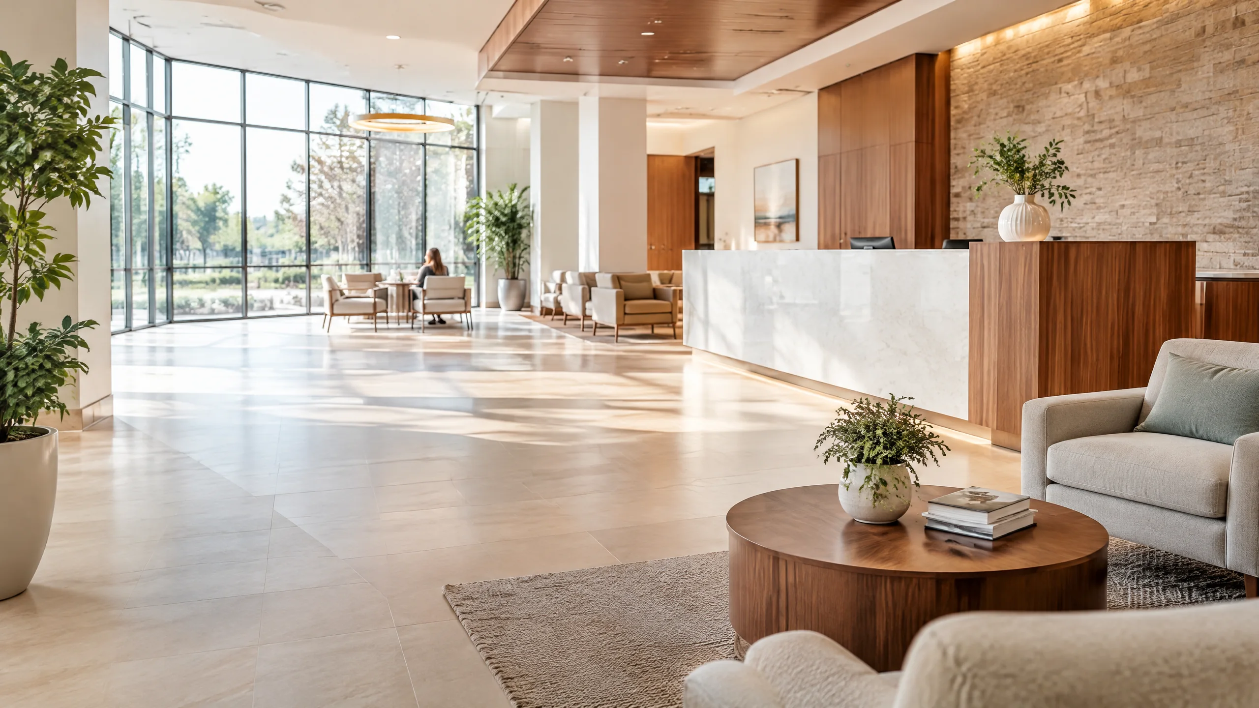 Waiting room in a medical office