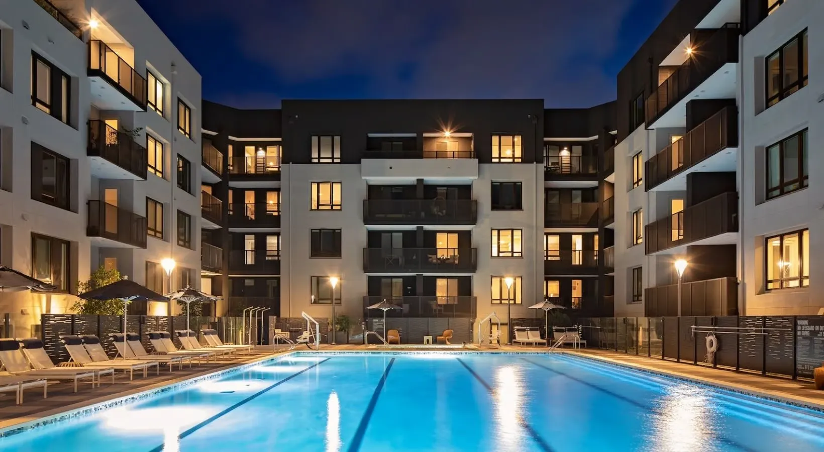Swimming Pool at night