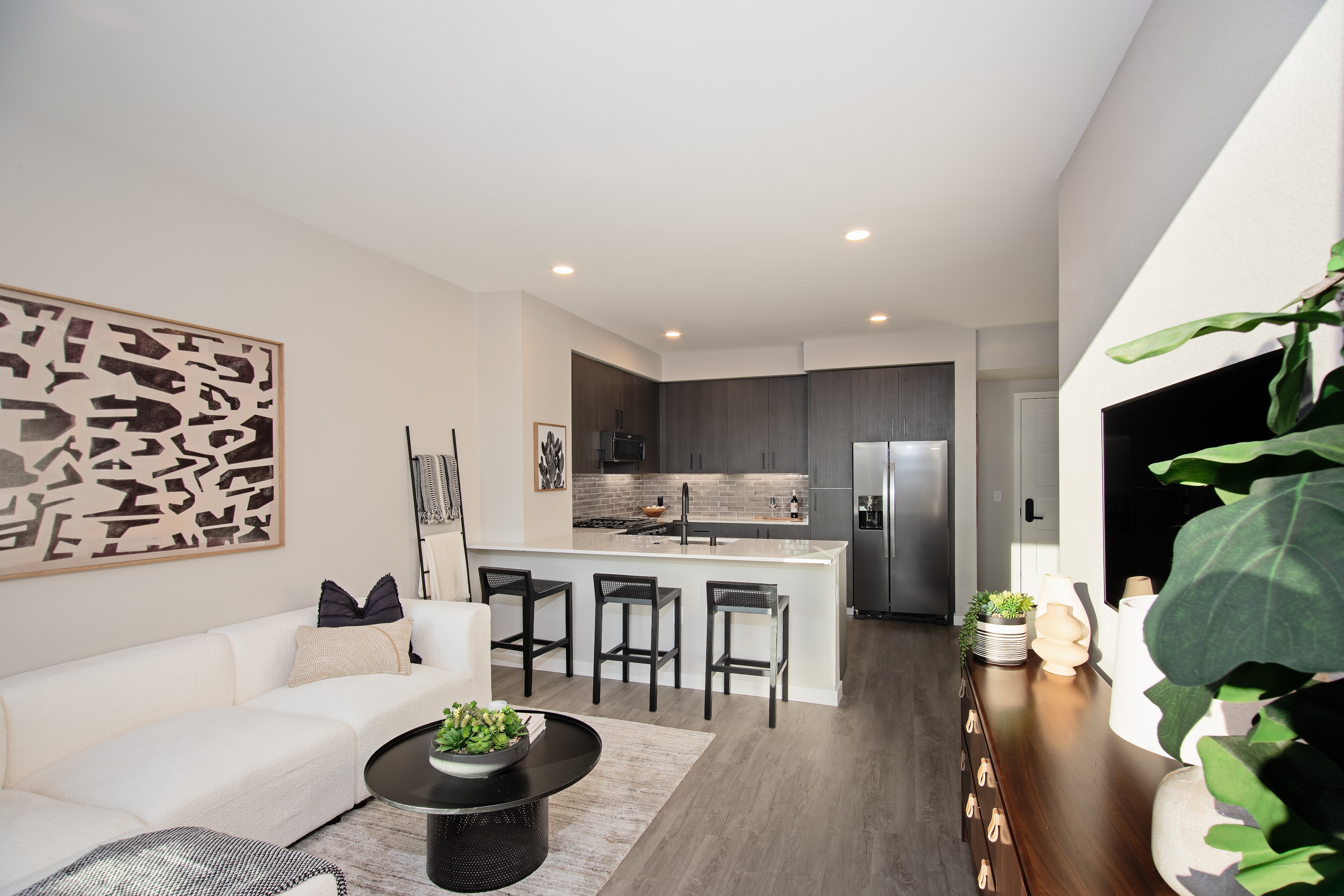Kitchen & Living Room