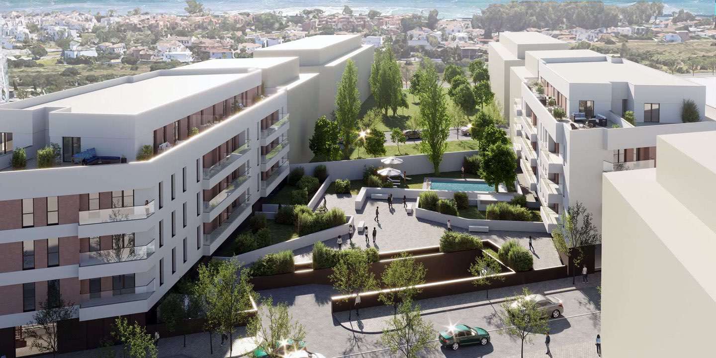 Puesta de bandera en Marbala: finaliza la estructura de las 84 VPO de San Pedro de Alcántara