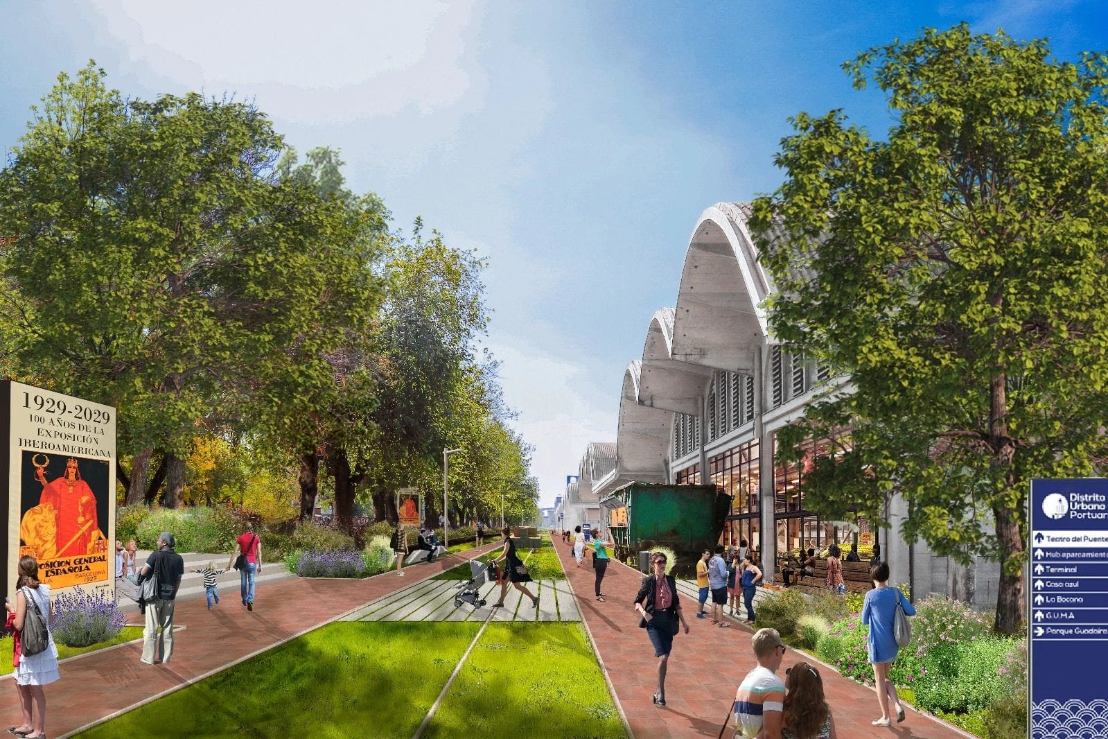 El Distrito Urbano Portuario de Sevilla diseñado por EDDEA avanza en su tramitación con el cambio de uso de suelos