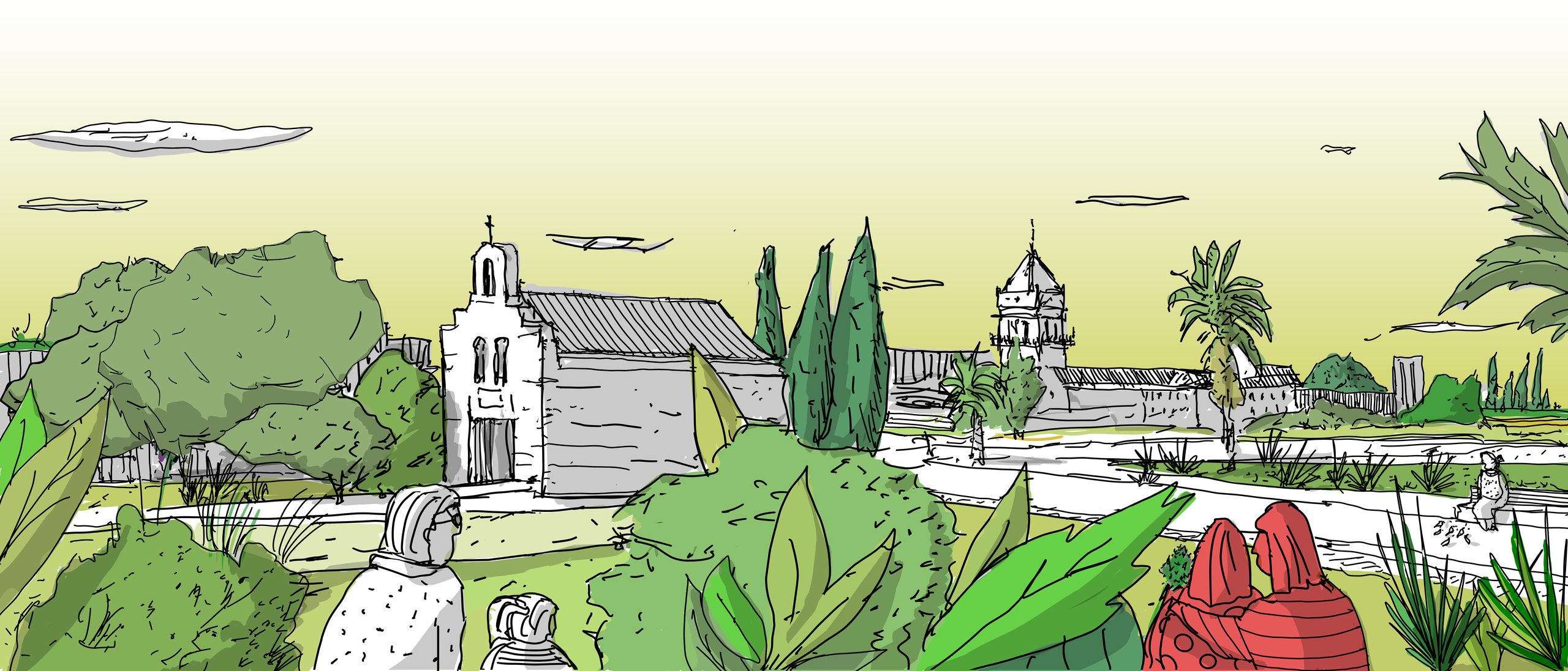 Barrio de Quarto, Sevilla — ilustración de la ermita de Valme