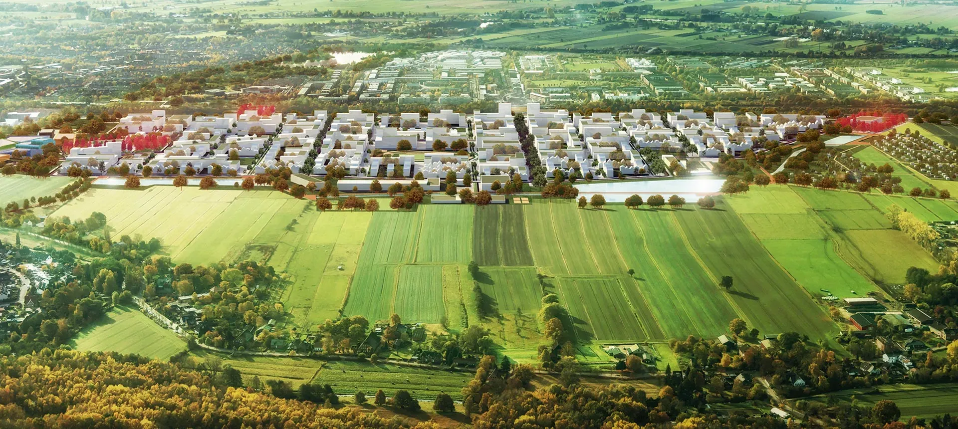 Master plan del distrito de Oberbillwerder, Hamburgo, Alemania